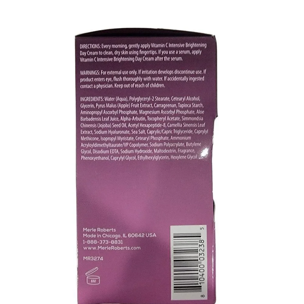 MERLE ROBERTS Vitamin C With Soothing Antioxidants Black Tea & Vitamin E 1oz